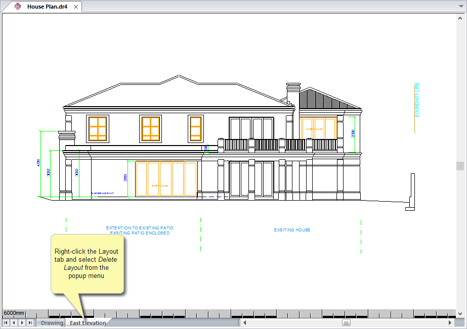 Layout Remove Delete Current Layout